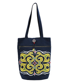 KOBAYASHI Keiko Ainu pattern embroidered bag
