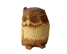 HARA Yoshiki Wood-carved owl