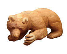 우시지마 타카히로 간벌재로 만든 곰